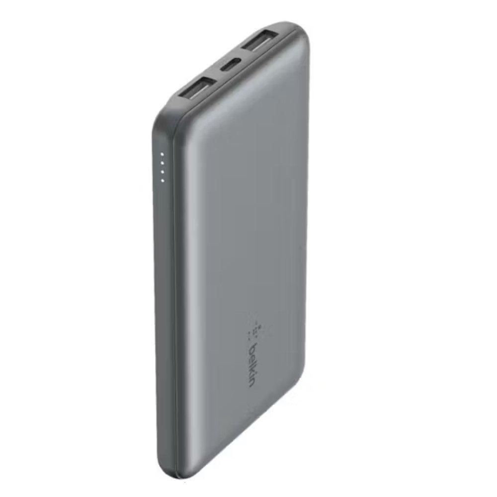 BELKIN BoostCharge 3-Port 10K Power Bank, BPB011BTGY - Grey