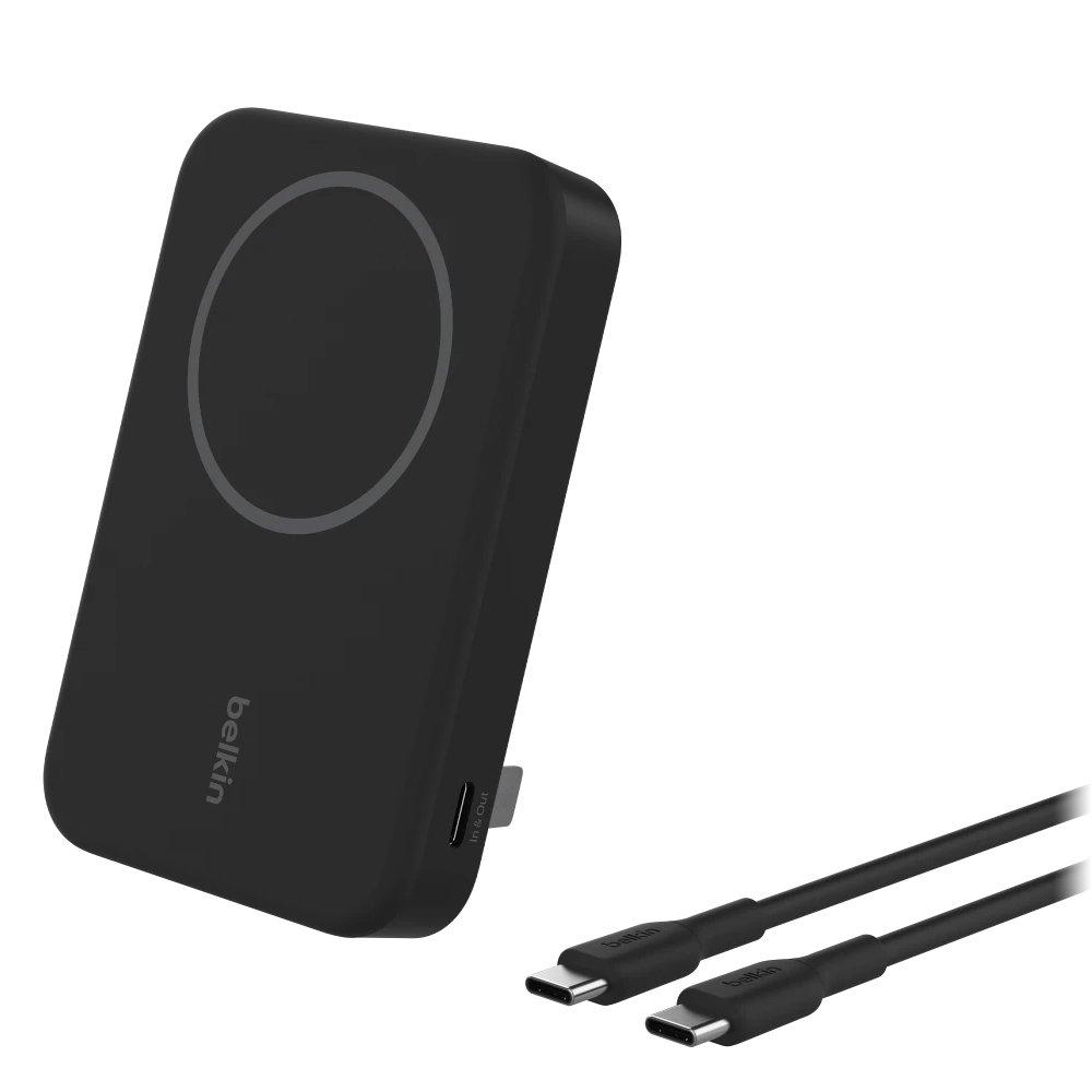 Belkin Magnetic Wireless Power Bank 8000mAh + Stand, BPD007BTBK - Black