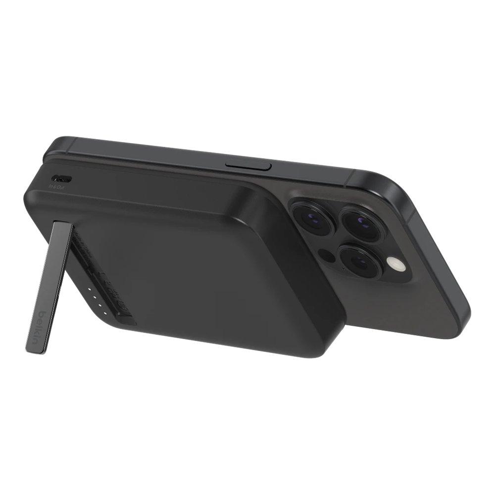 Belkin Magnetic Wireless Power Bank 8000mAh + Stand, BPD007BTBK - Black