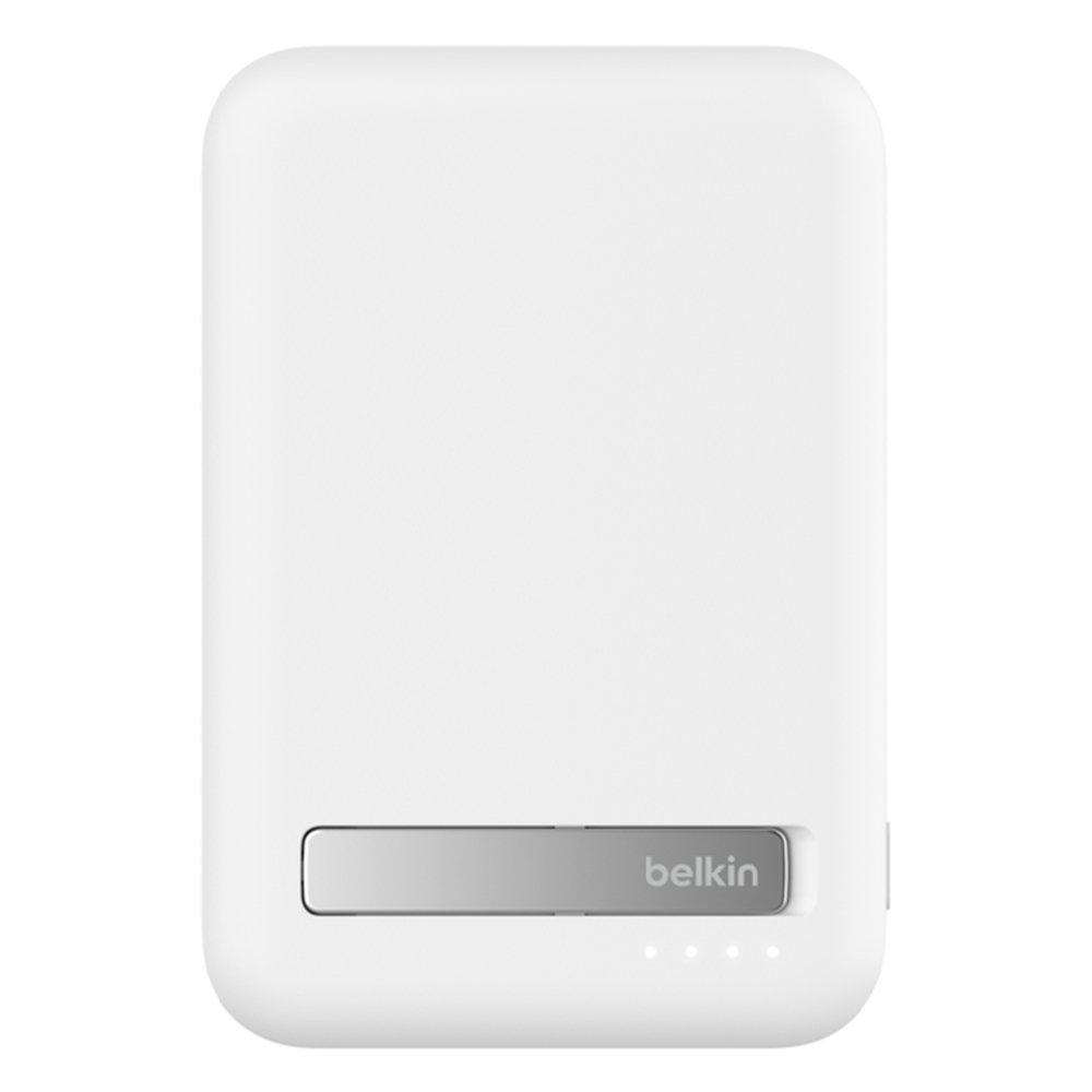 Belkin Magnetic Wireless Power Bank 8000mAh + Stand, BPD007BTWH - White