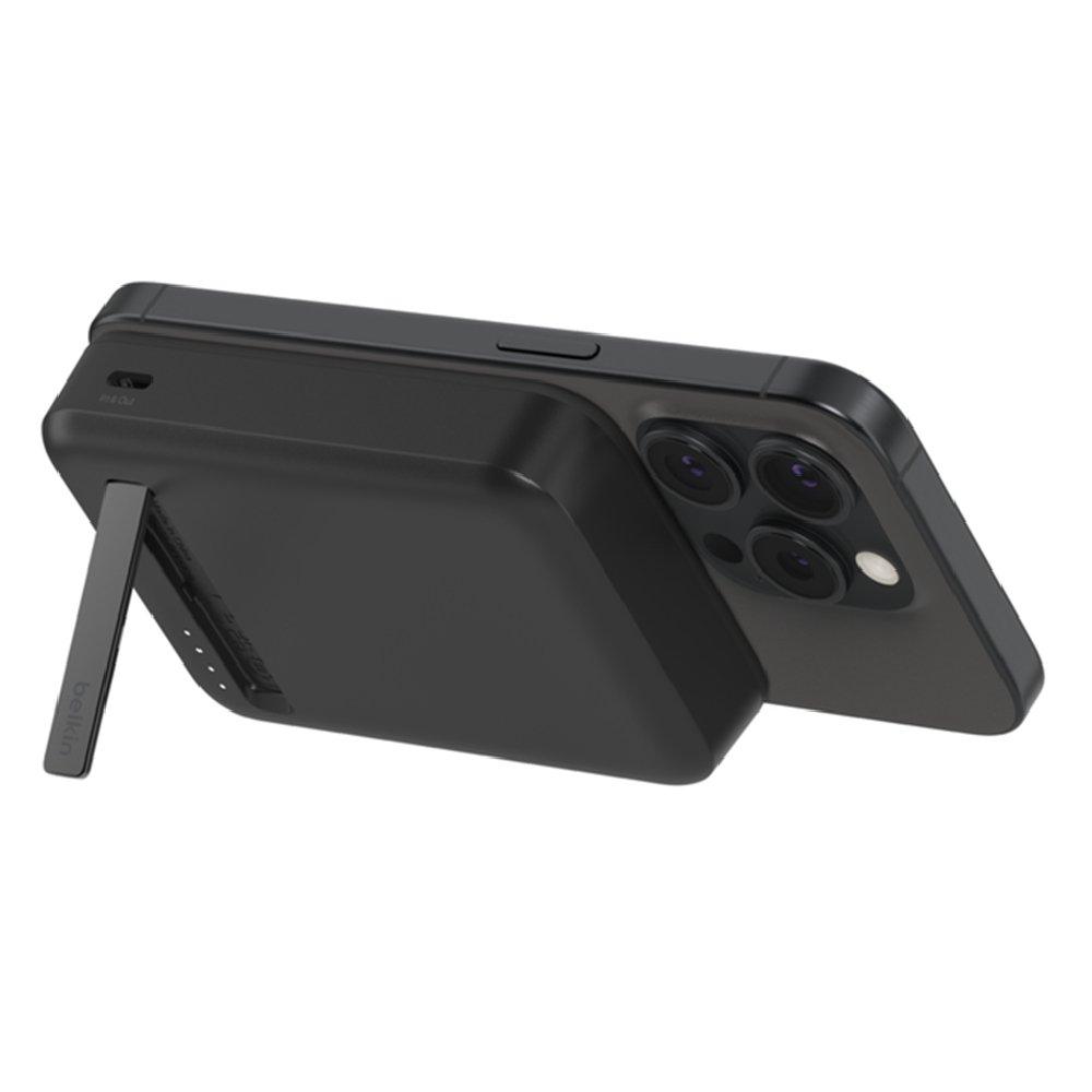 Belkin Magnetic Wireless Power Bank 10000mAh + Stand, BPD008BTBK - Black