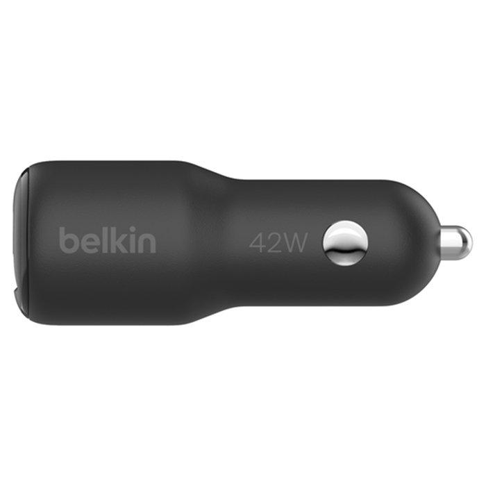 Belkin BoostCharge 42W Dual Car Charger, CCB005BTBK – Black