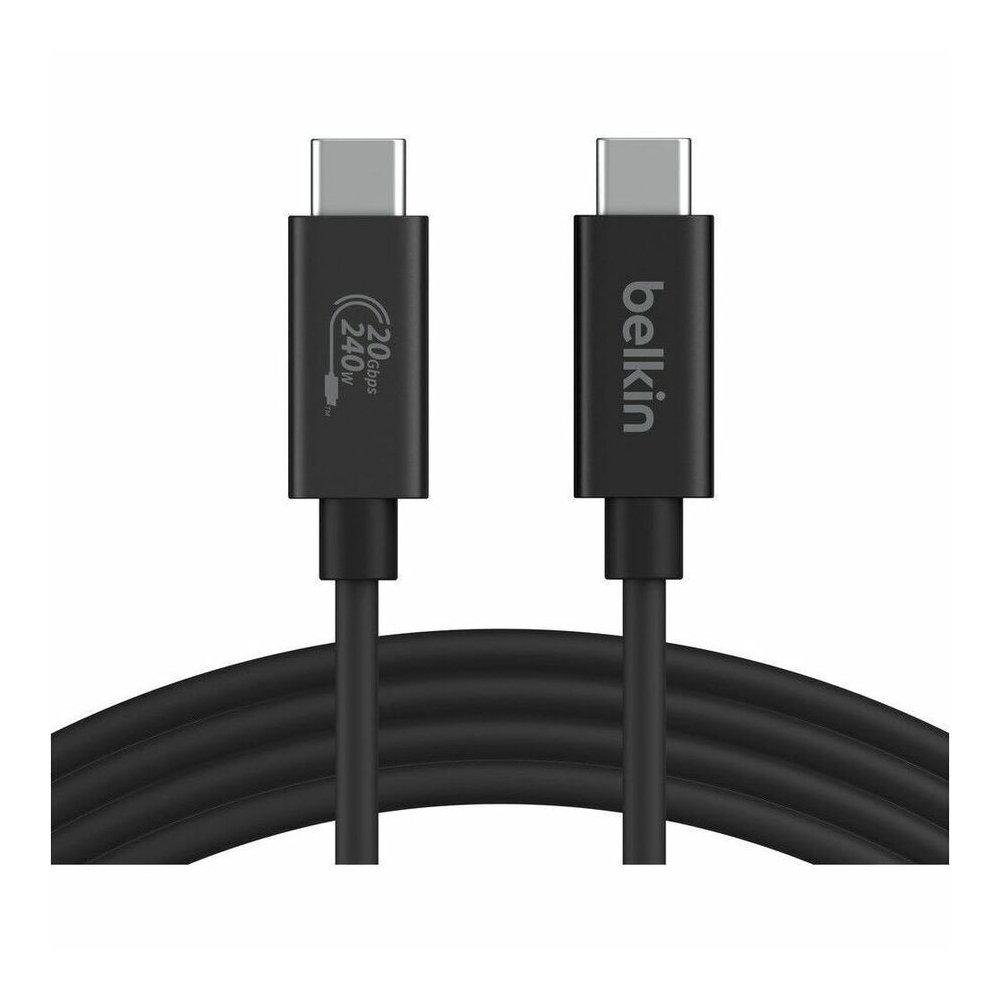 Belkin USB4 Cable, 240W, 2M Cable, INZ004BT2MBK - Black