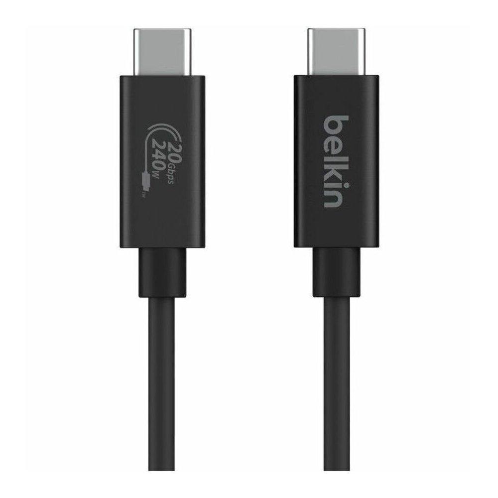 Belkin USB4 Cable, 240W, 2M Cable, INZ004BT2MBK - Black
