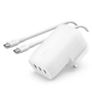 Buy Belkin wall charger pd 3 usb-c, 67w, 2m, wcc002my2mwh-b6 - white in Kuwait