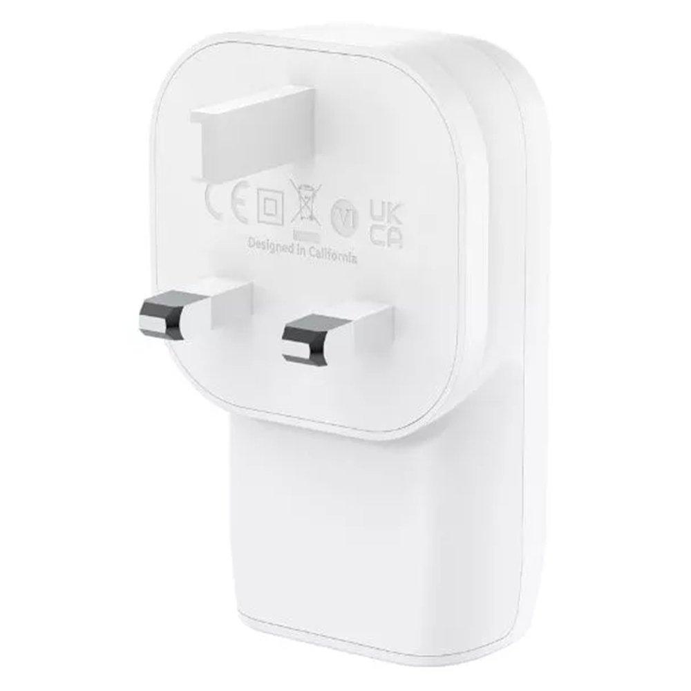 Belkin Wall Charger Pd 3 USB-C, 67W, 2M, WCC002MY2MWH-B6 - White