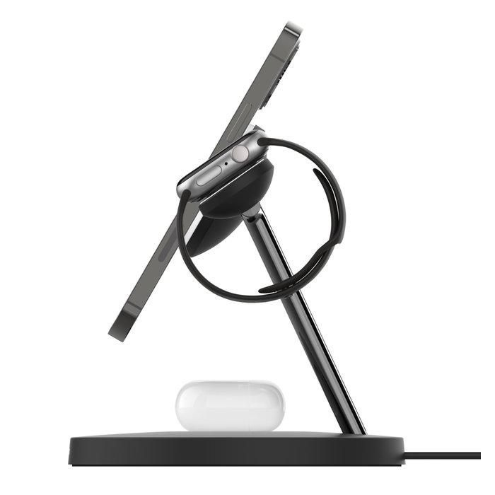 Belkin MagSafe 15W 3-in-1 Wireless Charger, WIZ009MYBK-V2 - Black