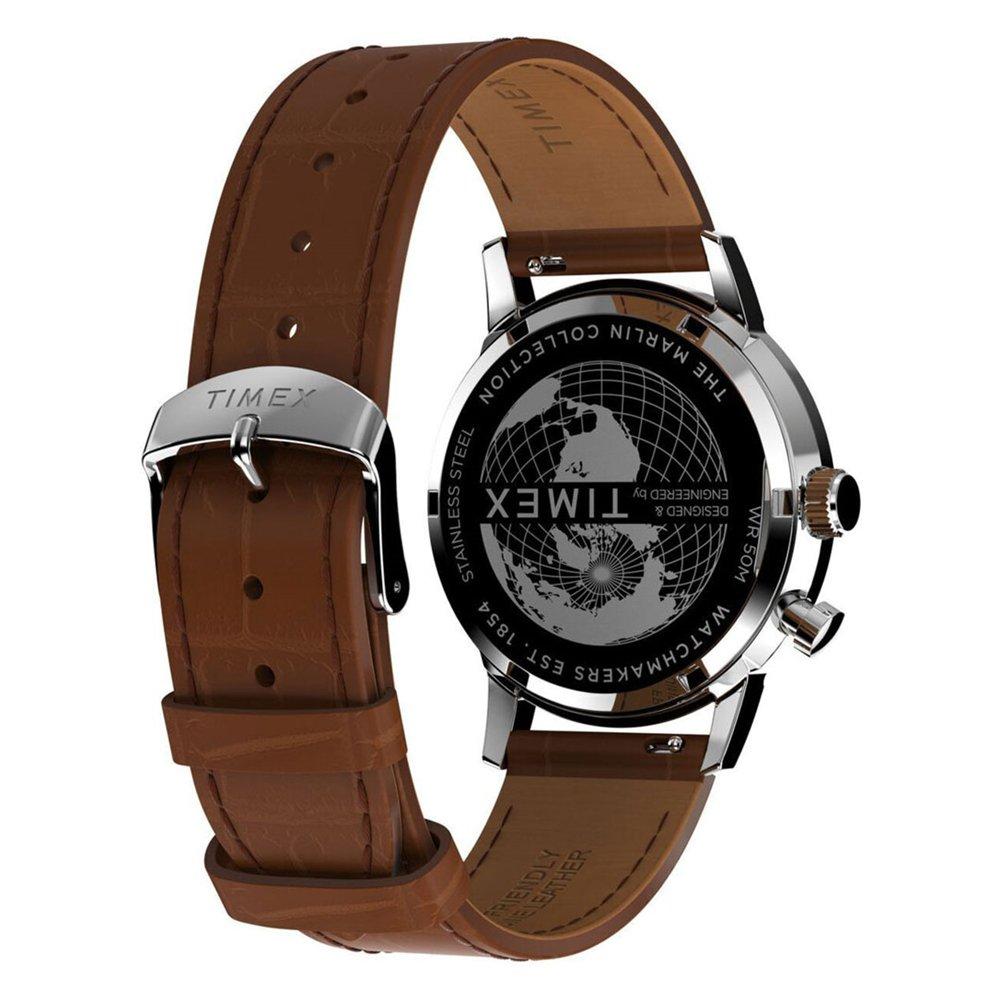 TIMEX Marlin Men's Watch, 40mm, Leather Band, TW2W51000VM - Brown