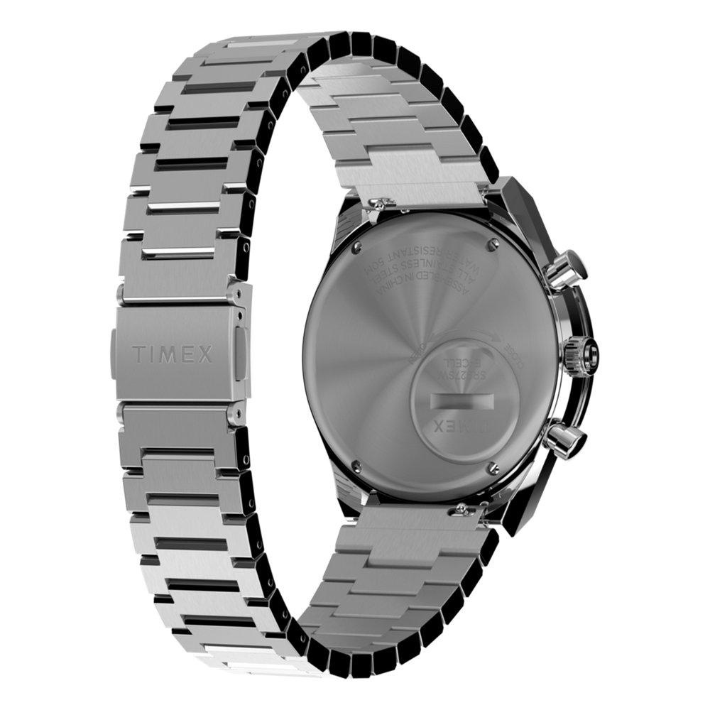 TIMEX Q Men's Watch, 40mm, Stainless Steel Band, TW2W51600VM - Silver