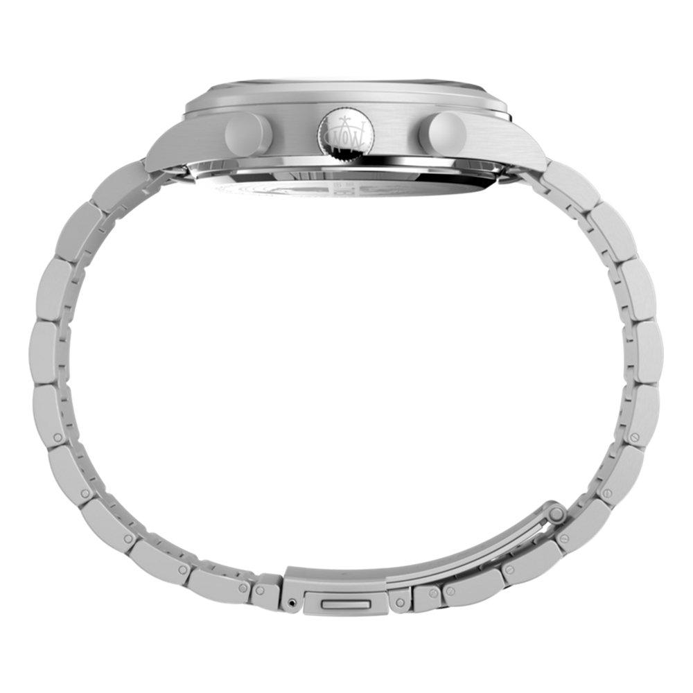 TIMEX Waterbury Men's Watch, 43mm, Stainless Steel Band, TW2W47800VM - Silver