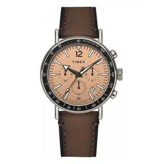 Buy Timex waterbury men's watch, 40mm, leather band, tw2w47300vm - brown in Kuwait