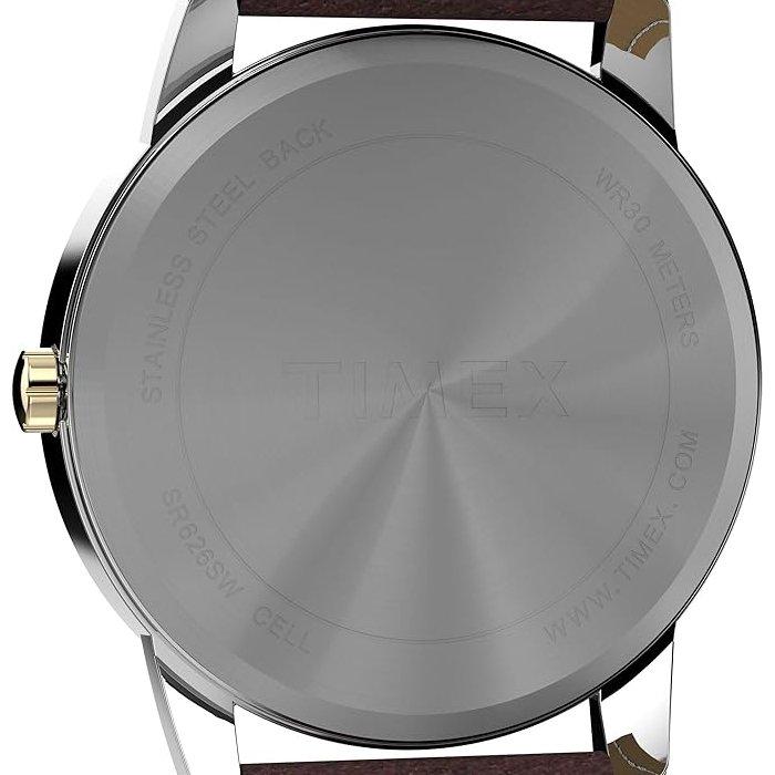 TIMEX Easy Reader Men's Watch, 35mm, Leather Band, TW2W545006V - Brown