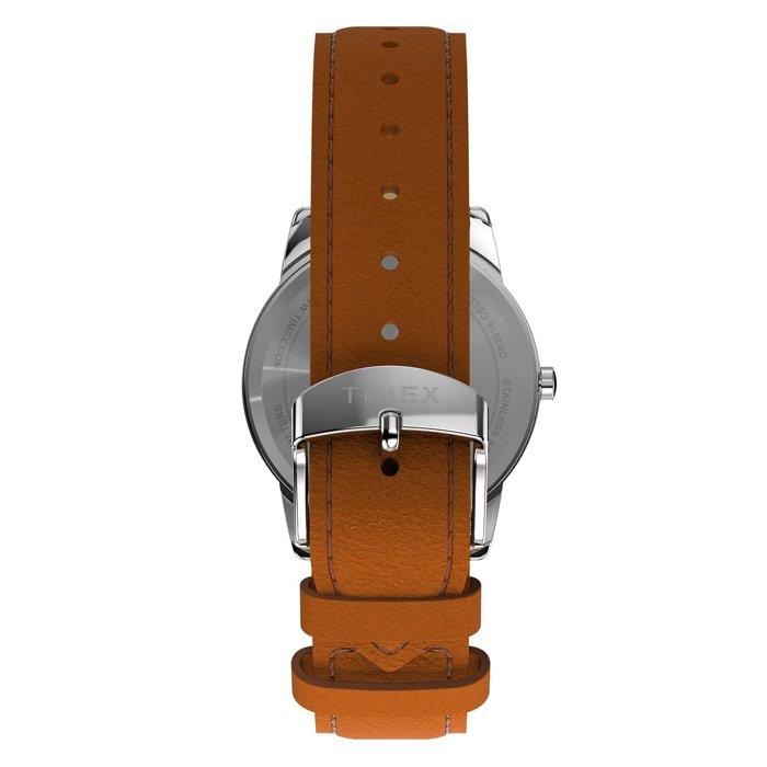 TIMEX Easy Reader Men's Watch, 35mm, Leather Band, TW2W546006V - Brown
