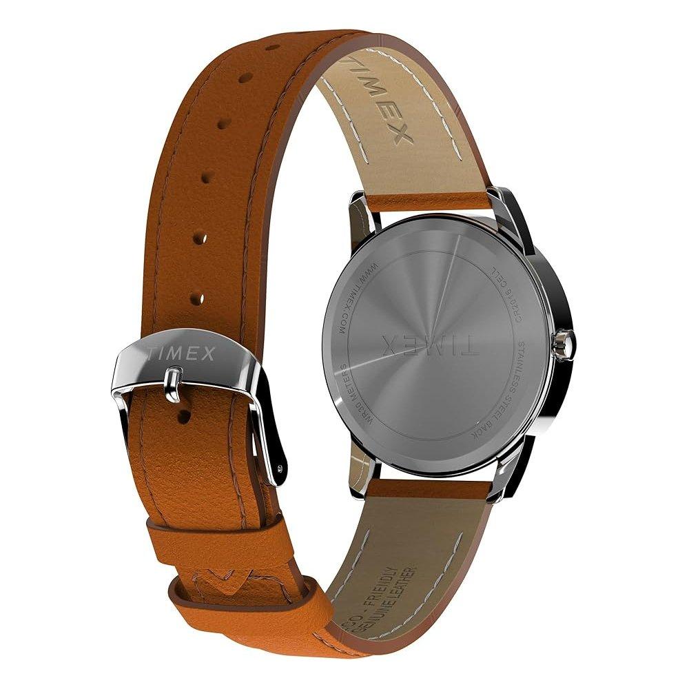 TIMEX Easy Reader Men's Watch, 35mm, Leather Band, TW2W546006V - Brown