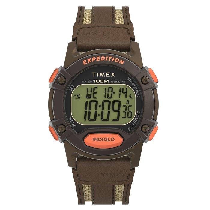 Buy Timex expedition men's watch, 40mm, rubber band, tw4b304006v - brown in Kuwait