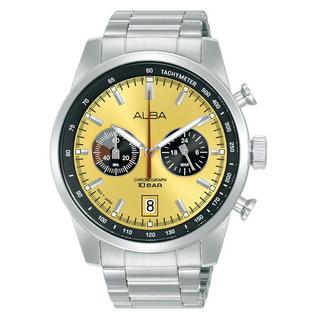 Buy Alba signa men's watch, chrono, 44mm, stainless steel strap, a4b003x1 - silver in Kuwait