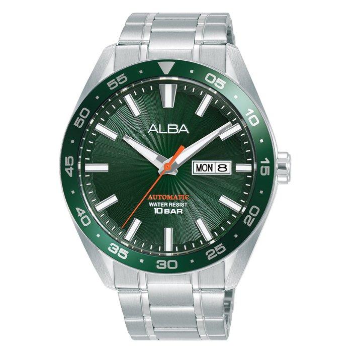 Buy Alba mechanical watch for men, analog, 43. 5mm, stainless steel strap, a3b007x1 - silver in Kuwait