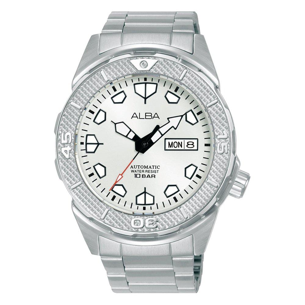 Buy Alba active men's watch,analog, 42. 4mm, stainless steel strap, al4565x1- silver in Kuwait