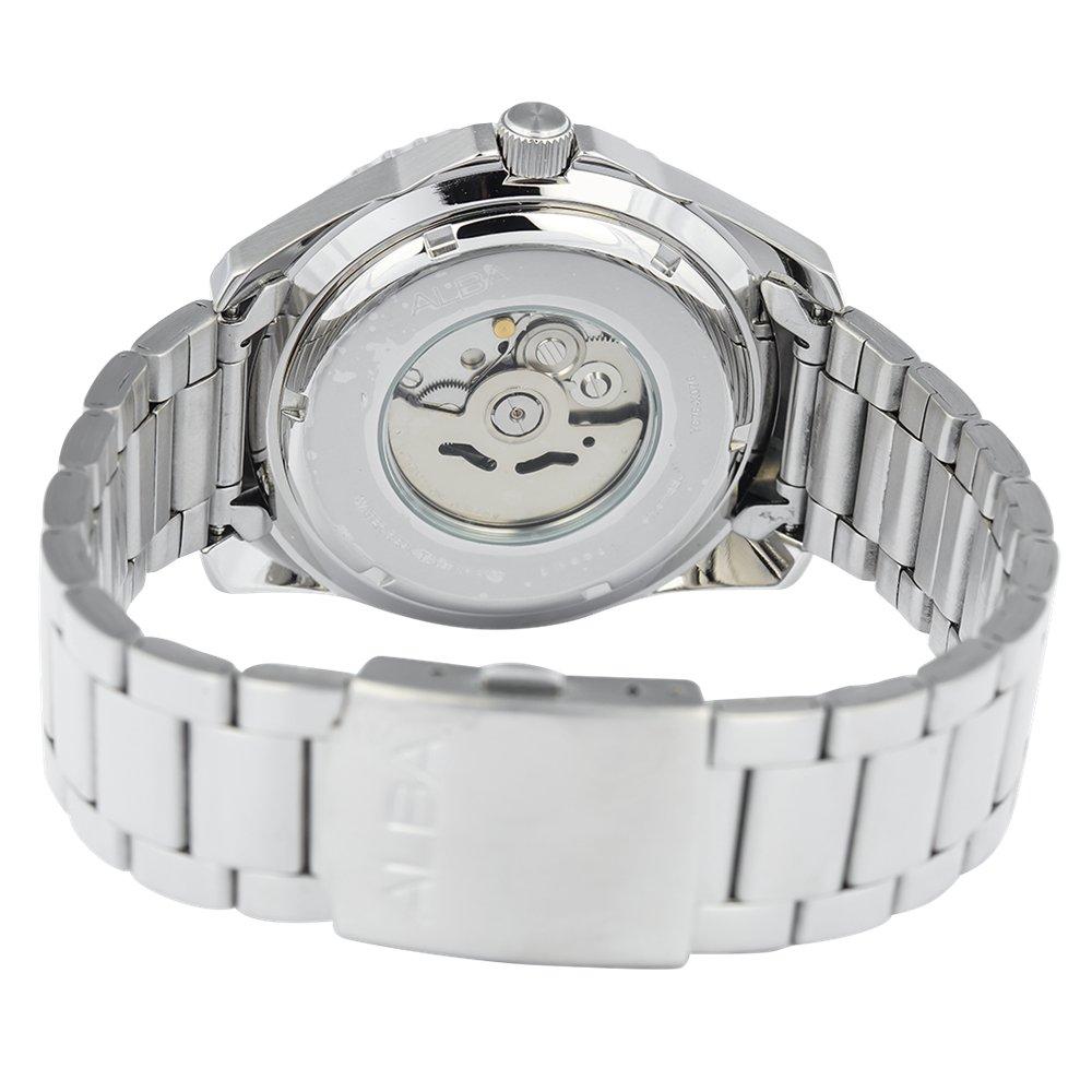 Alba Active Men's Watch, Analog, 44.5mm, Stainless Steel Strap, AL4577X1- Silver