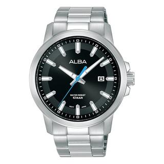 Buy Alba 42mm active watch for men’s, analog, stainless steel strap, as9t41x1- silver in Kuwait