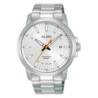 Buy Alba 42mm active watch for men's, analog, stainless steel strap, as9t45x1- silver in Kuwait