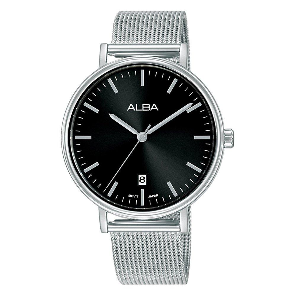 Buy Alba 36mm fashion watch for women, analog, stainless steel band, ag8n85x1-silver in Kuwait