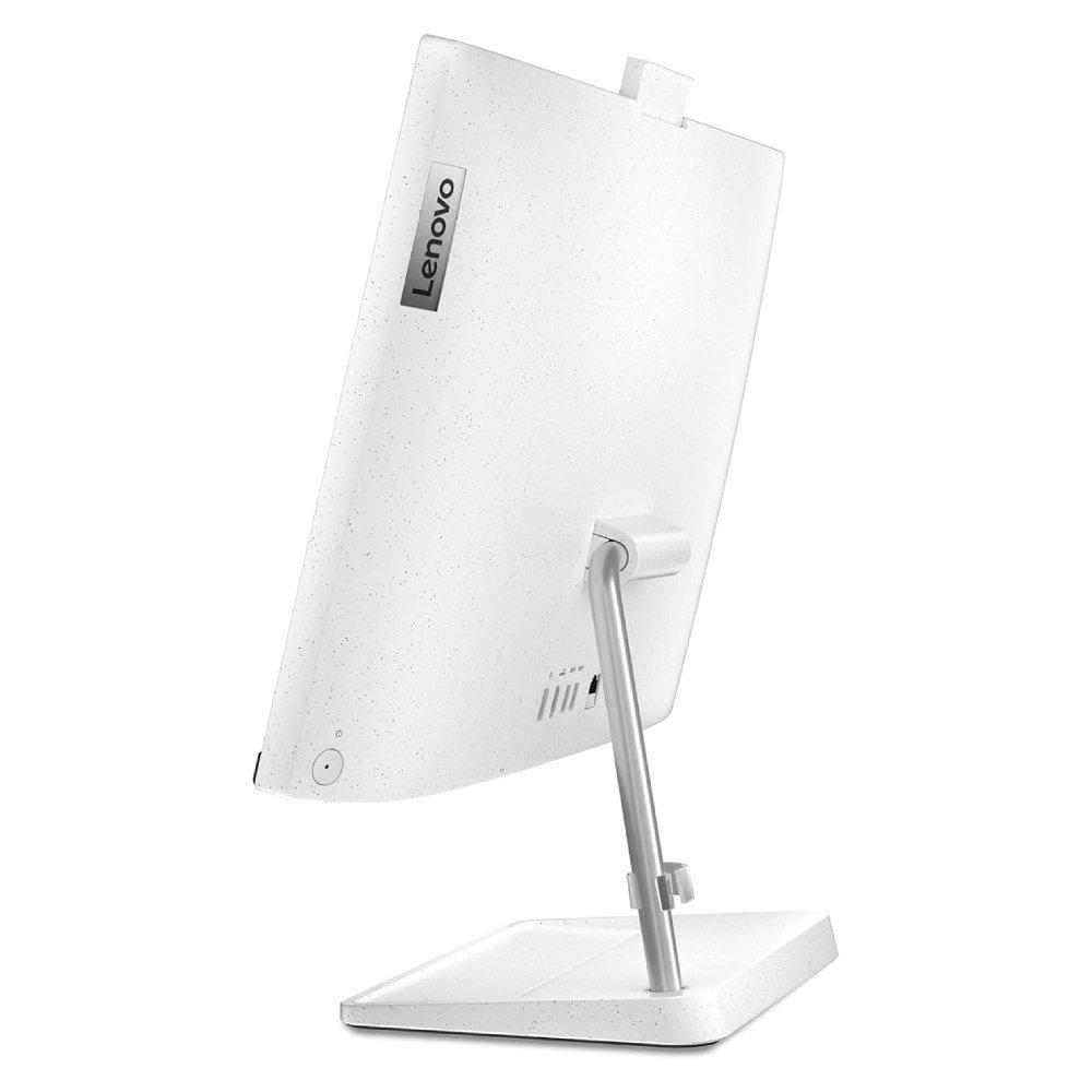 كمبيوتر مكتبي ايديا سنتر الكل في واحد من لينوفو، ايه ام دي رايزن اي7، 16 جيجا بايت رام، 512 جيجا بايت اس اس دي، مقاس 23.8 بوصة، ايه ام دي راديون مدمج، ويندوز 11، F0G100TCAX - أبيض