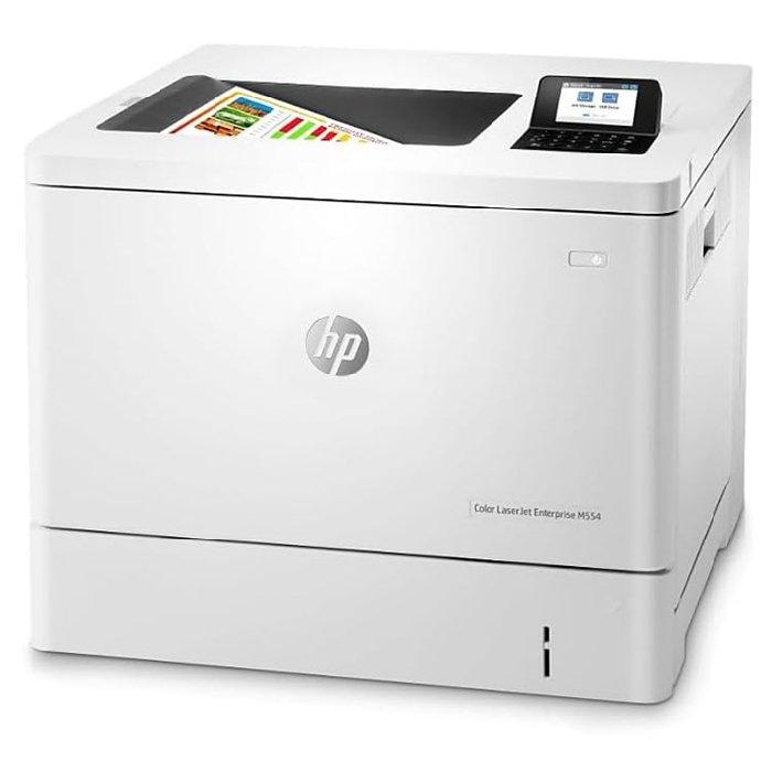 HP Color LaserJet Enterprise M554dn Printer, 7ZU81A - White