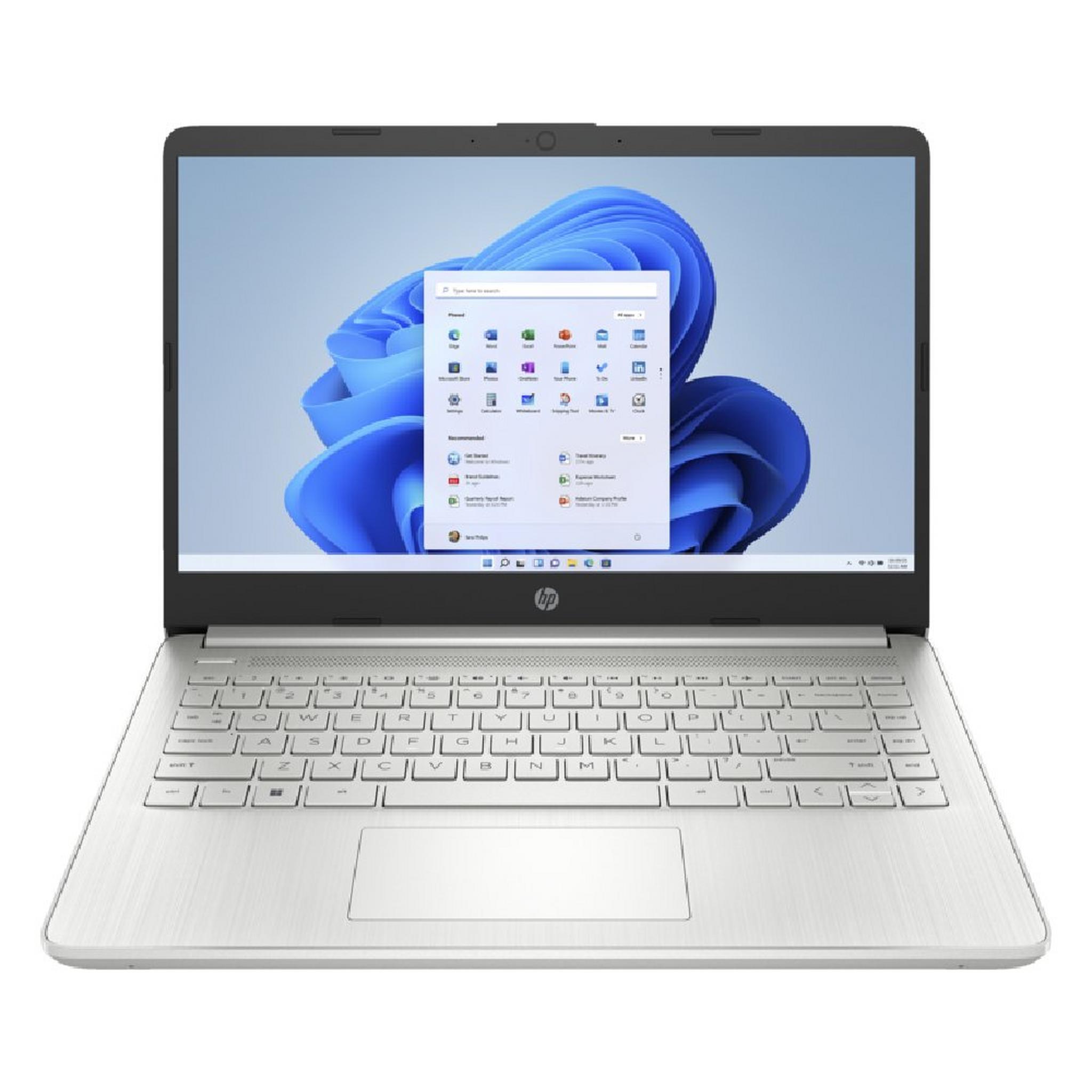 HP 14s-dq5033ne Laptop, Intel Core i5, 8GB RAM, 512GB SSD, 14-inch, Intel Iris Xᵉ Graphics, Windows 11 Home, 7E457EA – Silver