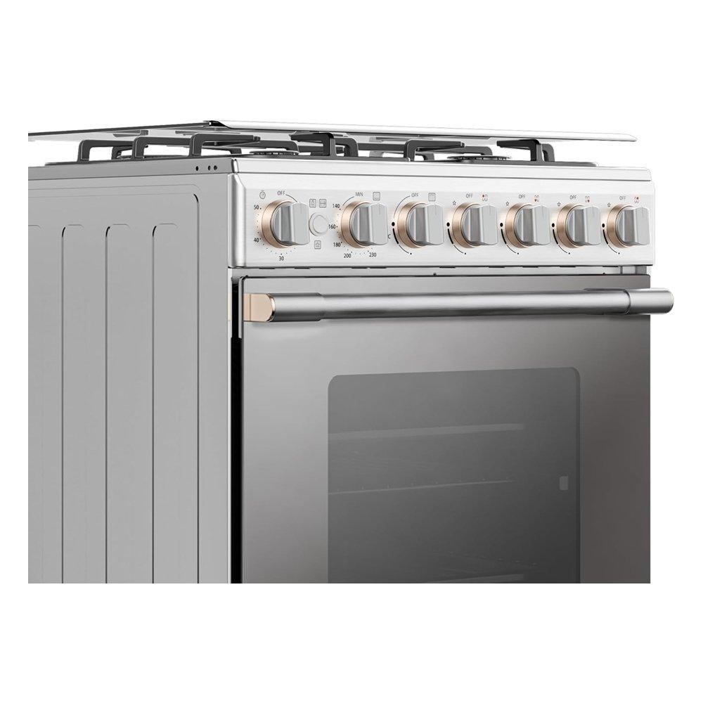 Toshiba 60X60CM 4 Burners Gas Cooker, 57L, RB2-60G4GE(MR) - Stainless Steel