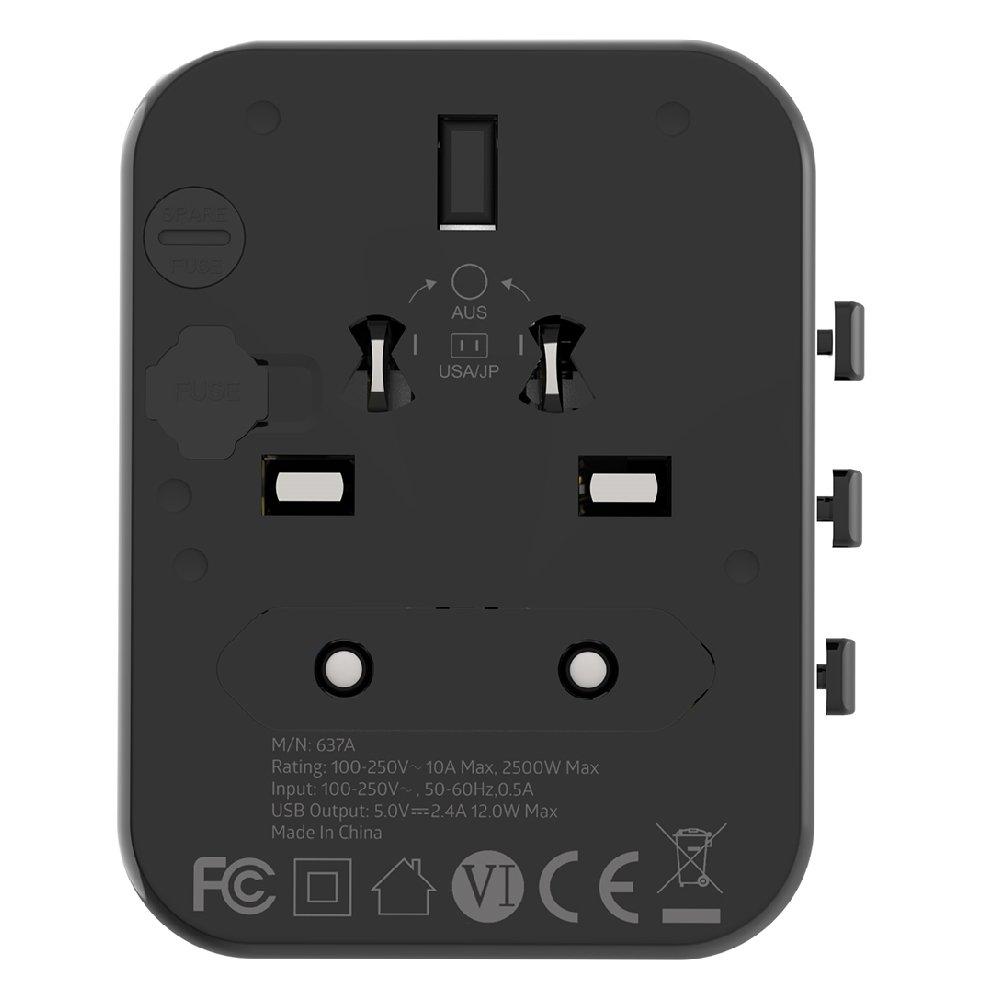 Energizer World Travel Adapter with PD ‎12W, TA633M - White