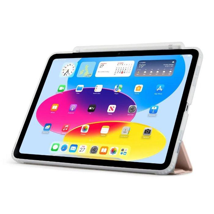 Pipetto iPad 10th Gen (2022) Origami No3 Pencil Case, 10.9-inch, P053-126-V - Metallic Pink