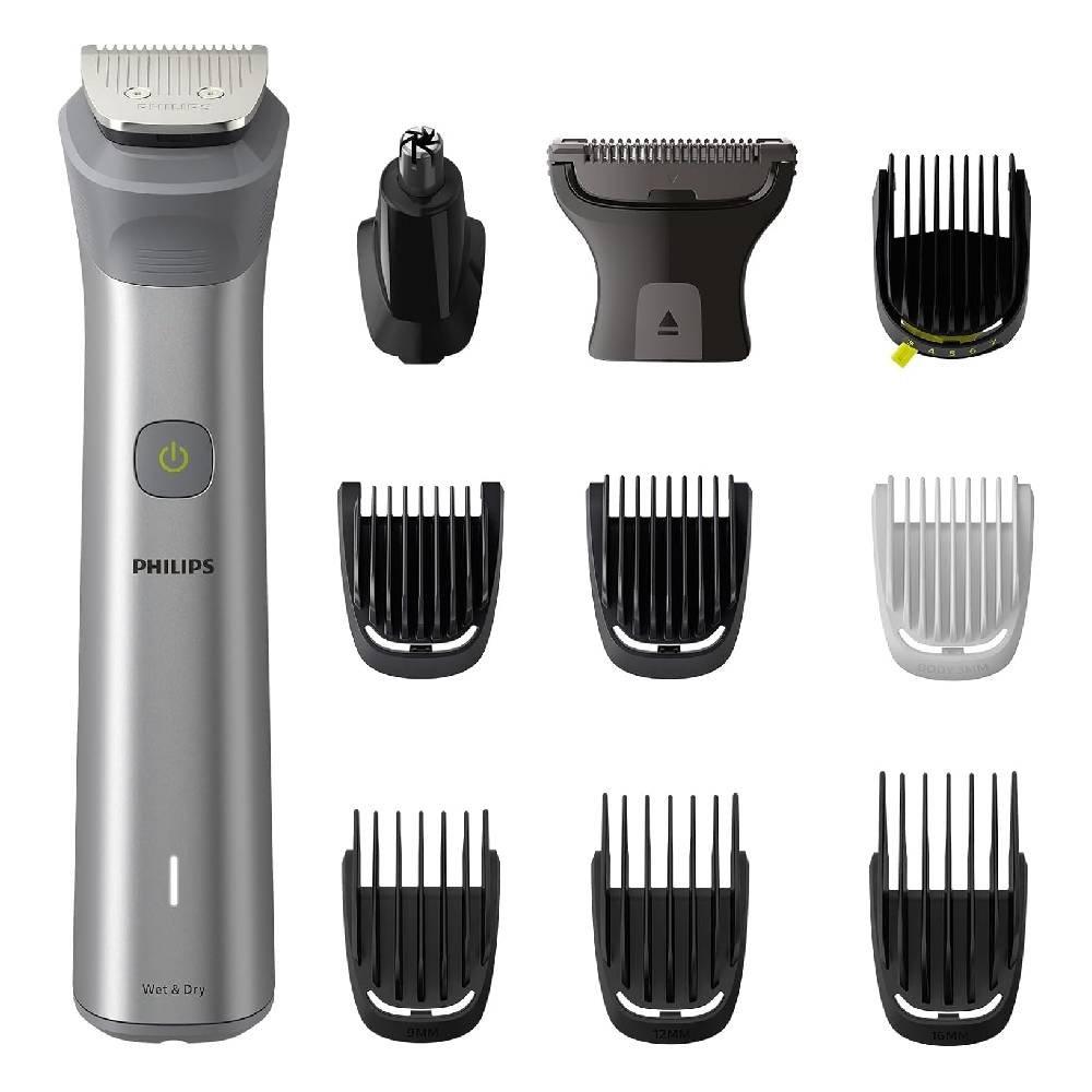 Buy Philips series 5000 11-in-1 face, hair, body multigroom, mg5930/15 - metallic grey in Kuwait