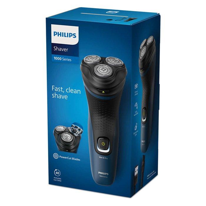 Philips 1000 Series Wet & Dry Electric Shaver, S1151/00 – Blue