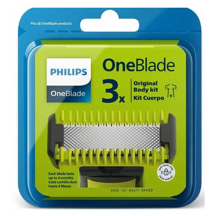 PHILIPS OneBlade 3Pcs Replaceable Blade, QP630/51 