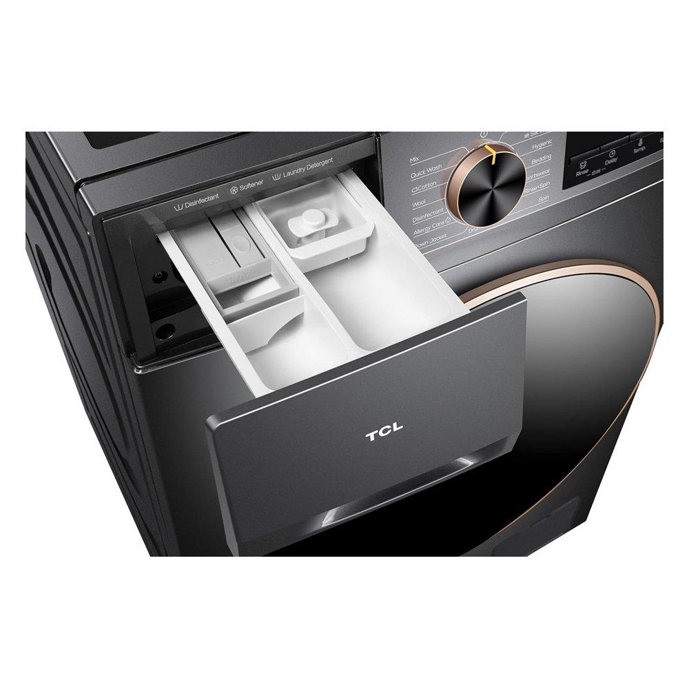 غسالة  تعبئة أمامية من تي سي إل، 10 كجم، C2110FLG - رمادي