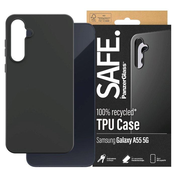غطاء حماية سيف لهاتف سامسونج جالكسي ايه 55 5 جي من بانزر, SAFE95693 – أسود 