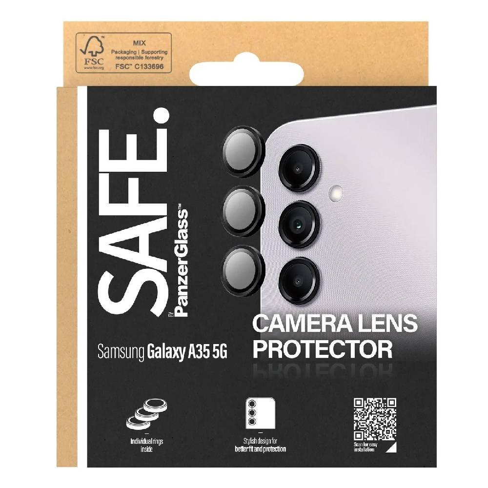 Panzer Hoops Camera Lens Protector for Samsung Galaxy A35  Phone, SAFE95688 - Black