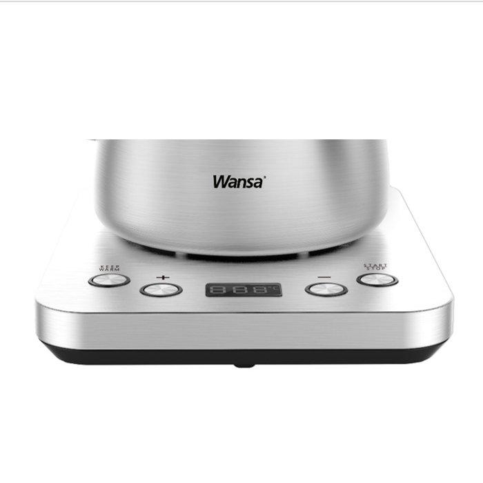  WANSA Kettle, 0.6 L, 1300W, KEG5831-GS - Stainless Steel Base