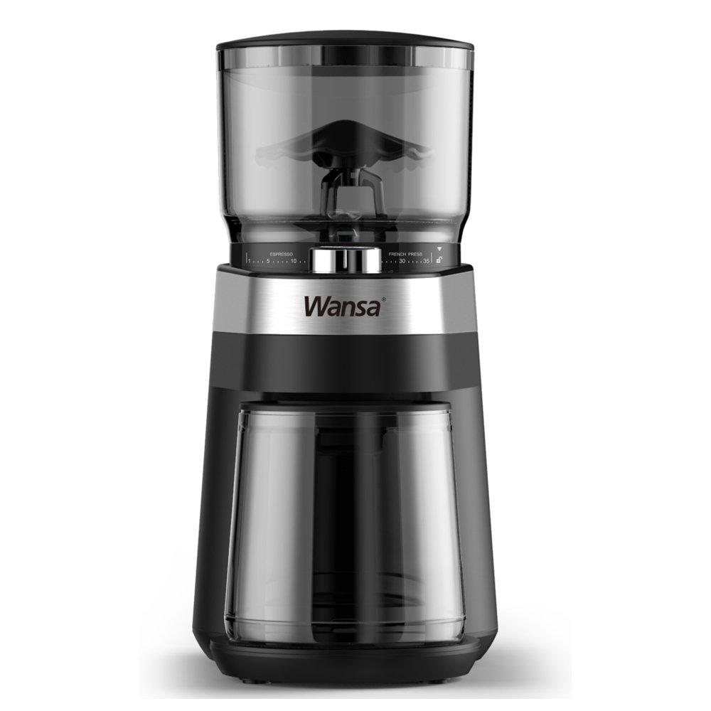 Buy Wansa 120w coffee grinder, cg9413-gs - stainless steel/black in Kuwait