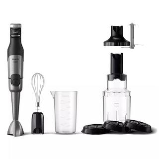 Buy Philips hand blender with chopper and whisk, 1200w, hr2684/00 - black in Kuwait