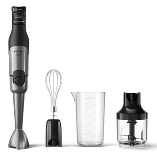 Buy Philips hand blender with chopper and whisk, 1200w, hr2683/00 - black in Kuwait