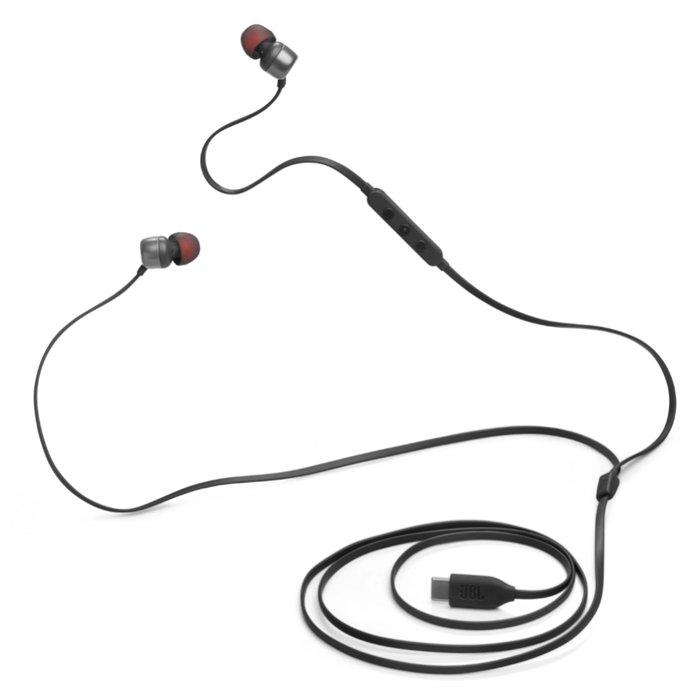 JBL TUNE 310C Wired USB-C Earphones – Black