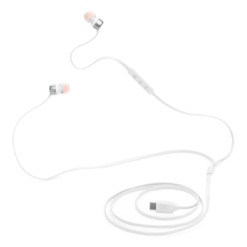 JBL T310C USB-C Wired In-Ear Earphones, JBLT310CWHT - White