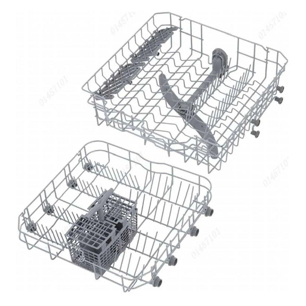 غسالة أطباق متكاملة من هاير، 6 برامج، 13 إعداد، HDWE13-38CS1IQ - فضي