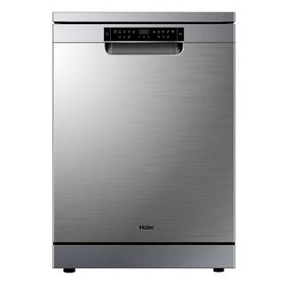 Buy Haier freestanding dishwasher, 10 programs, 15 settings, hdwe15-38sc3iq - silver in Kuwait