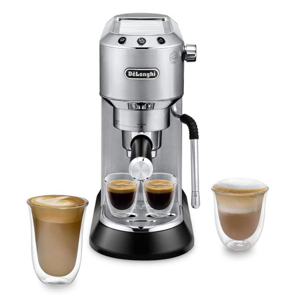 Buy Delonghi dedica arte coffee machine, 1450 w, ec885. M – silver in Kuwait