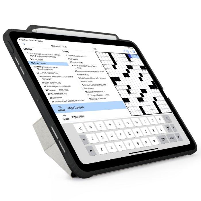 Pipetto iPad Pro 11 (2024) Origami No3 Pencil Case, P053-49-AF - Black