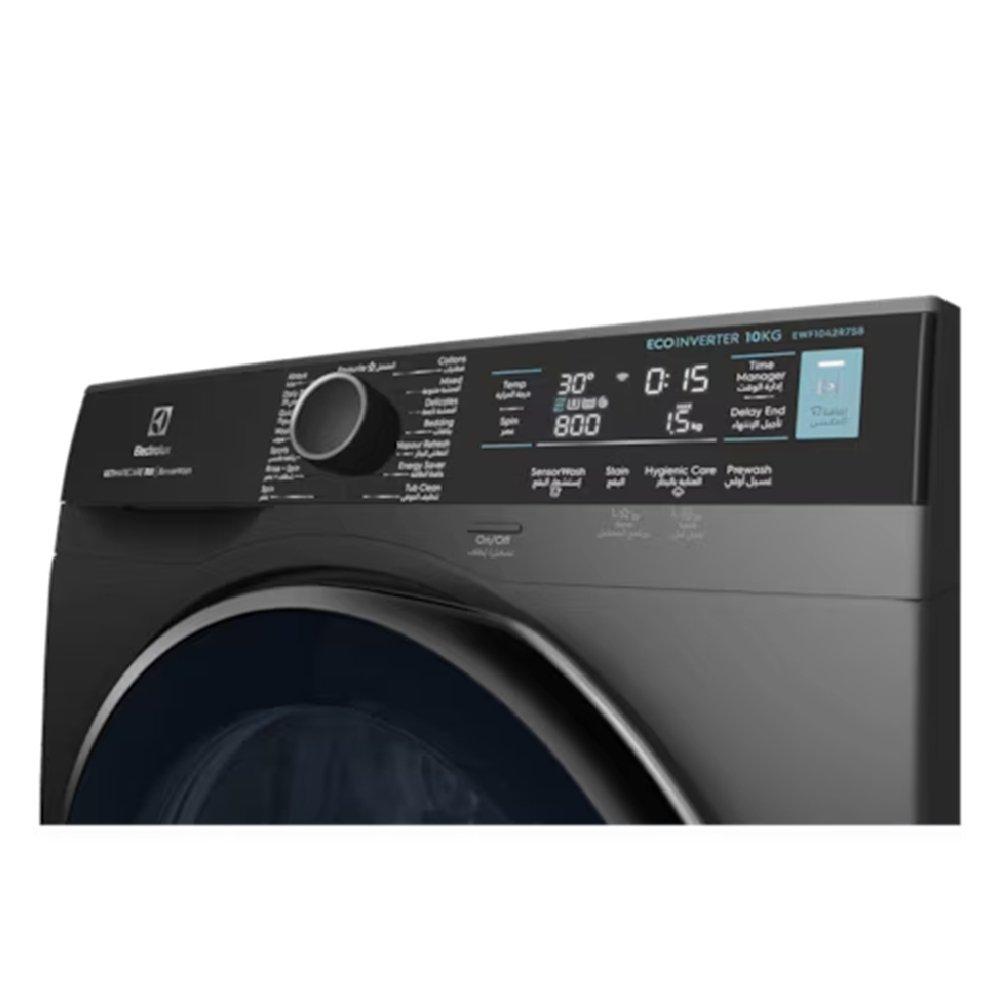 Electrolux Front Load Washer, 10KG Capacity, EWF1042R7SB - Dark Silver