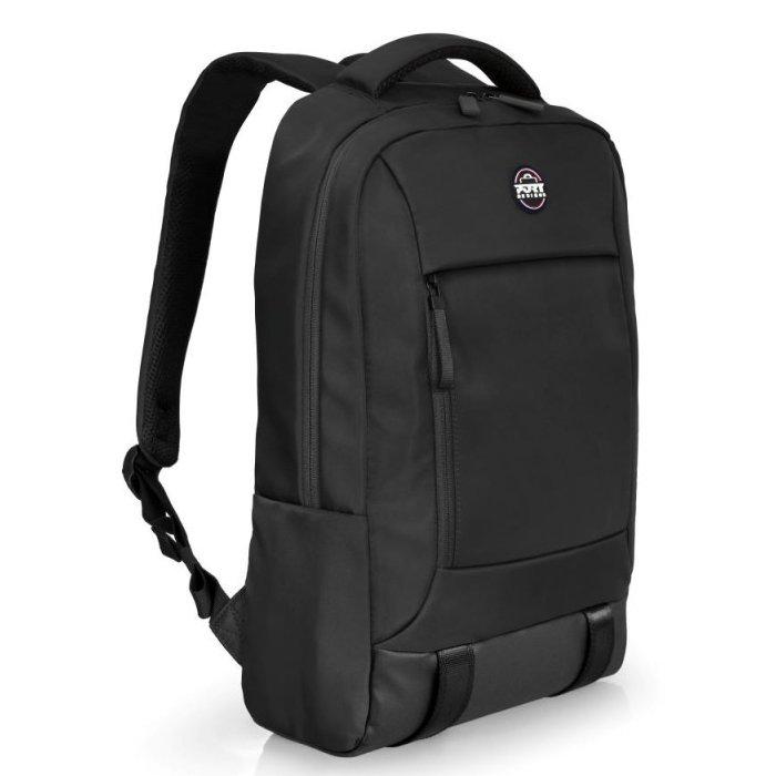 Port Torino II Backpack, 14/15.6", 15Liters, 140425 - Black